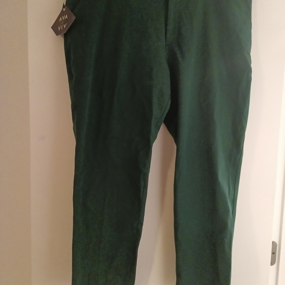 AVA & VIV dark green dress pants